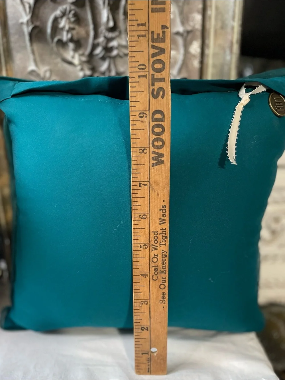 Vintage pier one blue sequined thrown pillow